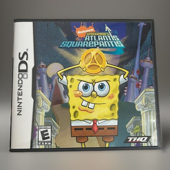 SpongeBob's Atlantis SquarePantis (Nintendo DS, 2007) CIB w/ Manual - Tested - Picture 1 of 3